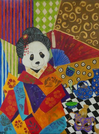 Peinture intitulée "Impression japonaise" par Kpbc, Œuvre d'art originale, Acrylique Monté sur Châssis en bois