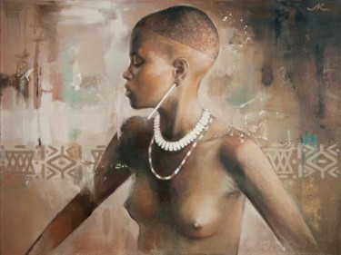 Картина под названием "Africa" - Elena Krashevskaya, Подлинное произведение искусства, Масло