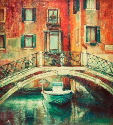 Картина под названием "Venice" - Elena Krashevskaya, Подлинное произведение искусства, Масло