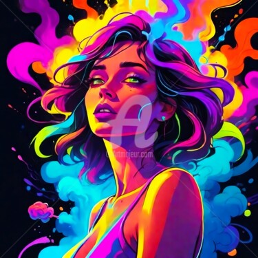 Arte digital titulada "Indescribable" por Krasikova Tatiana, Obra de arte original, Acrílico