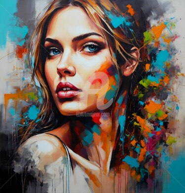 Цифровое искусство под названием "Irresistible woman" - Красикова Татьяна, Подлинное произведение искусства, Акрил