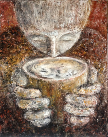 Pittura intitolato "Morning Coffee" da Alexander Kriegel, Opera d'arte originale, Olio