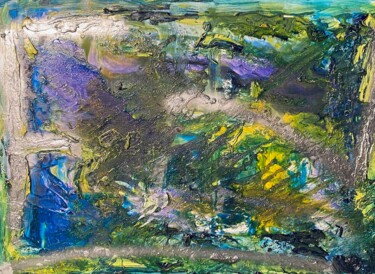 Pittura intitolato "Green Space" da Kris Coene, Opera d'arte originale, Acrilico