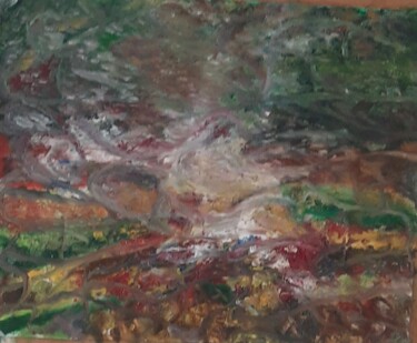 Malerei mit dem Titel "Abstract knife colo…" von Krishna Art Gallery, Original-Kunstwerk, Öl