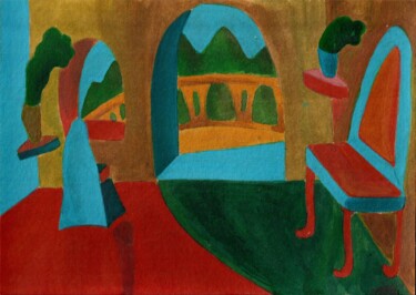 Malerei mit dem Titel "s/ nome" von Krishna Tablada, Original-Kunstwerk, Acryl