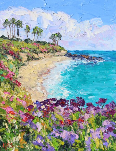 Peinture intitulée "Laguna Splendor" par Kristen Olson Stone, Œuvre d'art originale, Huile