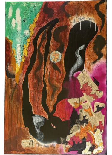 Картина под названием "The Prediction of 2…" - Kristers Glapito, Подлинное произведение искусства, Акрил Установлен на Дерев…