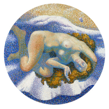 Pintura intitulada "The dream of Venus" por Kristina Korobeynikova, Obras de arte originais, Óleo