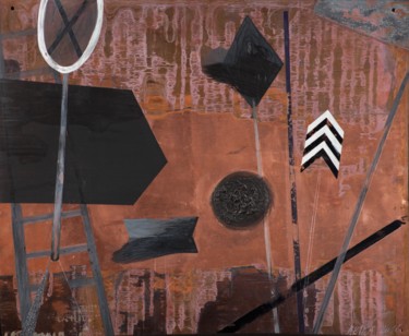 Pittura intitolato "Parking Lot" da Kristine Abika, Opera d'arte originale, Acrilico