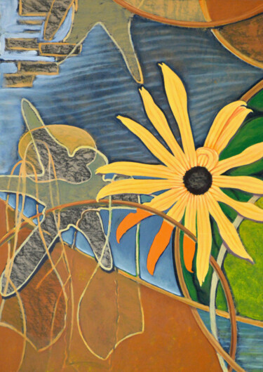 Malarstwo zatytułowany „Summer Days Flit By…” autorstwa Kristopher Lionel, Oryginalna praca, Olej Zamontowany na Panel drewn…