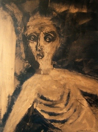 Peinture intitulée "le corps échappé" par Agnan Kroichvili, Œuvre d'art originale