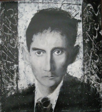 Malerei mit dem Titel "Franz KAFKA" von Agnan Kroichvili, Original-Kunstwerk