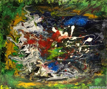 Pittura intitolato "Splash B" da Krystali Art Design, Opera d'arte originale, Acrilico