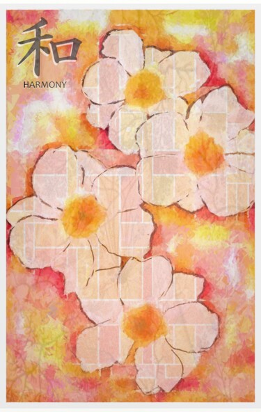 Digitale Kunst getiteld "Harmony" door Krystel, Origineel Kunstwerk, Digitaal Schilderwerk