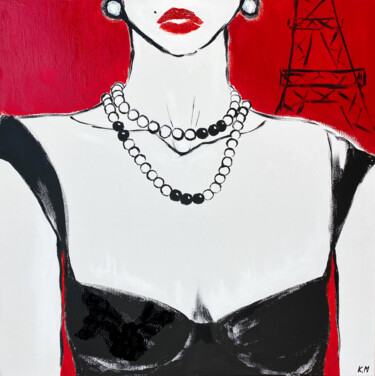 Peinture intitulée "Parisian" par Kristina Malashchenko, Œuvre d'art originale, Huile