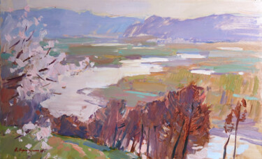 Peinture intitulée "Spring valley" par Aleksander Kryushyn, Œuvre d'art originale, Huile