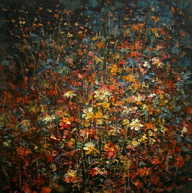 Painting titled "Łąka / Meadow" by Krzysztof Lozowski, Original Artwork