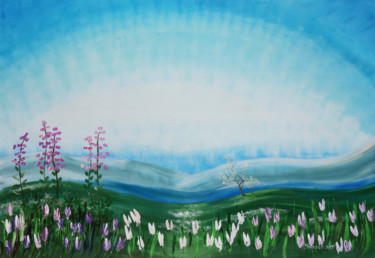 "Alaska spring lands…" başlıklı Tablo Ksavera tarafından, Orijinal sanat, Akrilik