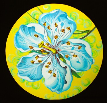 绘画 标题为“Cherry blossom - ye…” 由Оксана Кулиш, 原创艺术品, 彩画