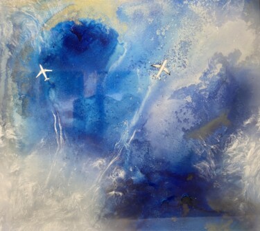 Картина под названием "Flight" - Kseniia Eliseeva, Подлинное произведение искусства, Акрил