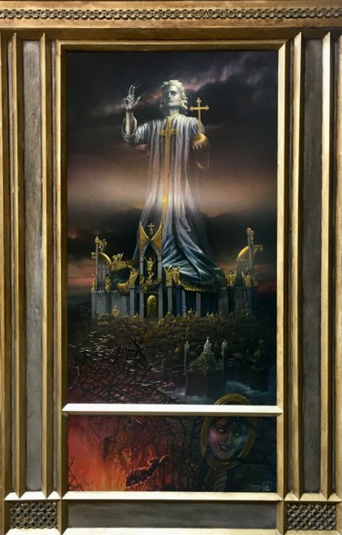 Malerei mit dem Titel "Eine starke Burg is…" von Angerer Der Ältere, Original-Kunstwerk, Acryl