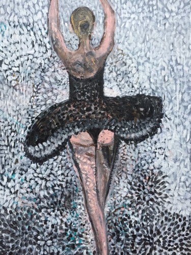 Painting titled "Ballet Series VI" by Kumi Muttu, Original Artwork, Acrylic