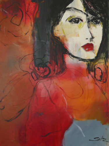 Malerei mit dem Titel "Petra" von Merita Seitz, Original-Kunstwerk, Acryl