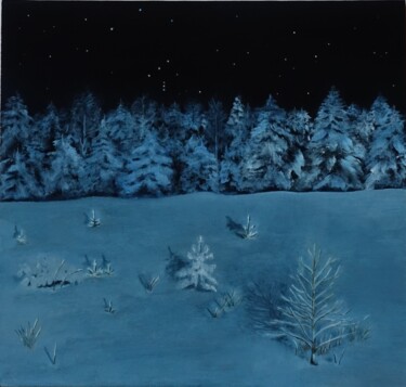 Pintura titulada "Winter dream" por Kvantaliani, Obra de arte original, Oleo