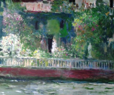 Pittura intitolato "Giardino" da Andrei Kliuiko, Opera d'arte originale, Olio