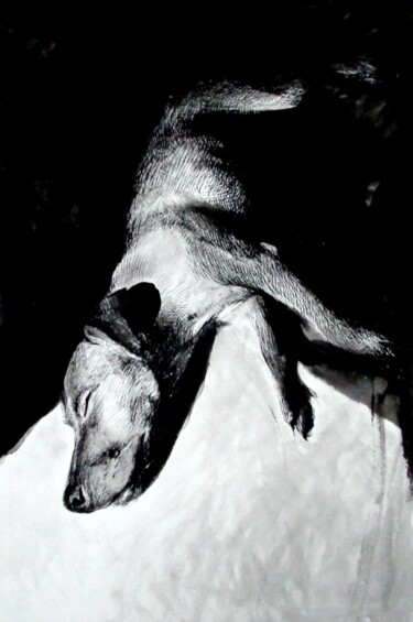 Ζωγραφική με τίτλο "Сон" από Андрей Клюйко, Αυθεντικά έργα τέχνης, Ακουαρέλα