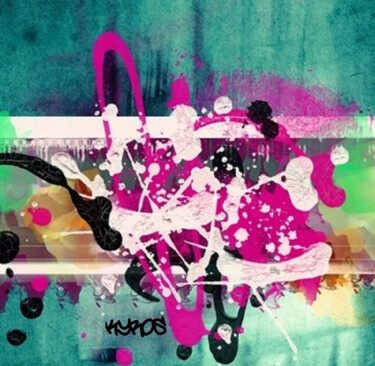 Malarstwo zatytułowany „OMG” autorstwa Kyros, Oryginalna praca, Farba w spray'u