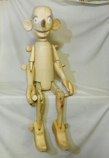 雕塑 标题为“pinocchio” 由Kyrylo Bondarenko, 原创艺术品, 木