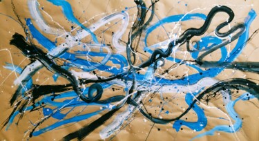 Malerei mit dem Titel "Wind" von Kyrylo Bondarenko, Original-Kunstwerk, Acryl
