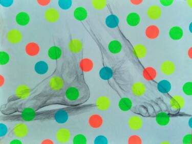 Pintura intitulada "legs anatomy" por Kyrylo Bondarenko, Obras de arte originais, Acrílico