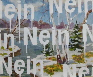 「Gerhard Richter 5」というタイトルの絵画 Kyrylo Bondarenkoによって, オリジナルのアートワーク, アクリル