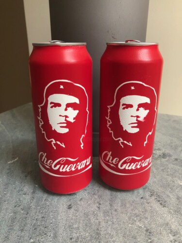 Sculpture titled "Che Cola Can" by D7u1c7, Original Artwork, Acrylic