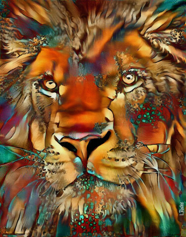 Digital Arts titled "King fire" by L.Roche, Original Artwork, Acrylic