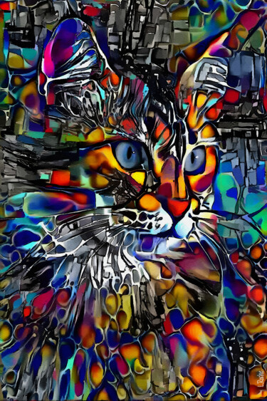 数字艺术 标题为“Jossy, cat” 由L.Roche, 原创艺术品, 2D数字工作