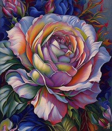 "Rosa de Marzo" başlıklı Dijital Sanat L.Roche tarafından, Orijinal sanat, Mürekkep