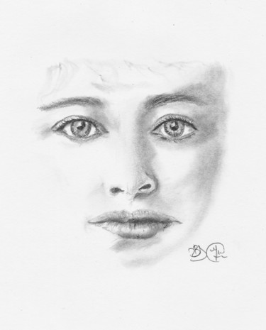 Dessin intitulée "Camille" par La Babssy, Œuvre d'art originale, Crayon