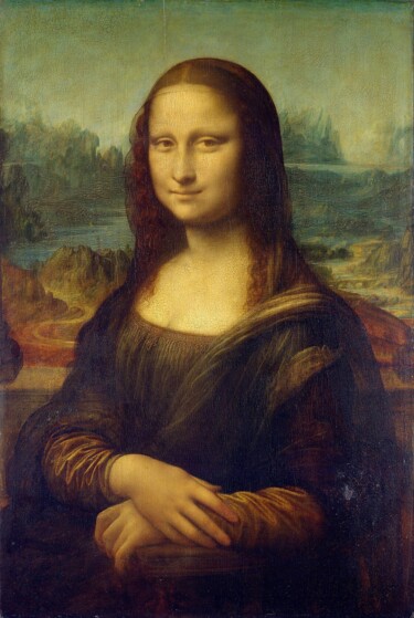 Digitale Kunst mit dem Titel "Mona Lisa" von La Galerie De L'Amour, Original-Kunstwerk, Digitale Malerei