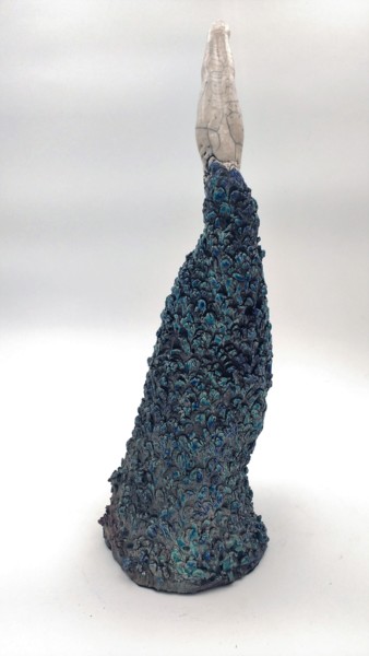 Sculpture titled "Plongeon aquatique" by Frédérique Lacroix Damas, Original Artwork, Ceramics