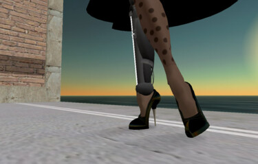 Digitale Kunst getiteld "Les divines shoes" door Lady Caviar, Origineel Kunstwerk