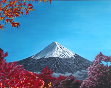 绘画 标题为“Le Mont Fuji” 由Laetitia Chambault, 原创艺术品, 丙烯