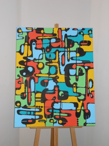 Painting titled "002.JPG" by Laetitia Lefe, Original Artwork