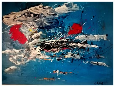 Peinture intitulée "l'envol" par Lagell, Œuvre d'art originale, Acrylique