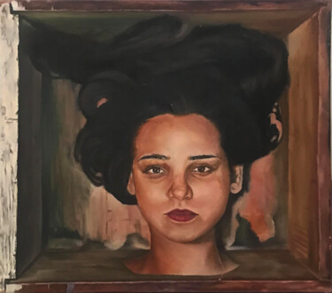 Pittura intitolato "Emotions Concealed…" da Laiba Ayub Ayub, Opera d'arte originale, Olio