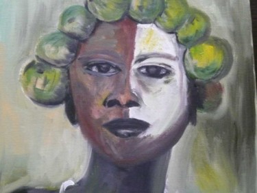 Malarstwo zatytułowany „GIRL WITH WILD FRUI…” autorstwa Lalleh Mahloudji, Oryginalna praca