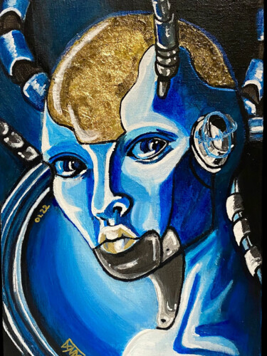 Картина под названием "KRIGA" - Lana Dri, Подлинное произведение искусства, Акрил Установлен на Деревянная рама для носилок