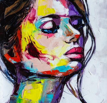 Картина под названием "Daydreaming" - Lana Frey, Подлинное произведение искусства, Масло